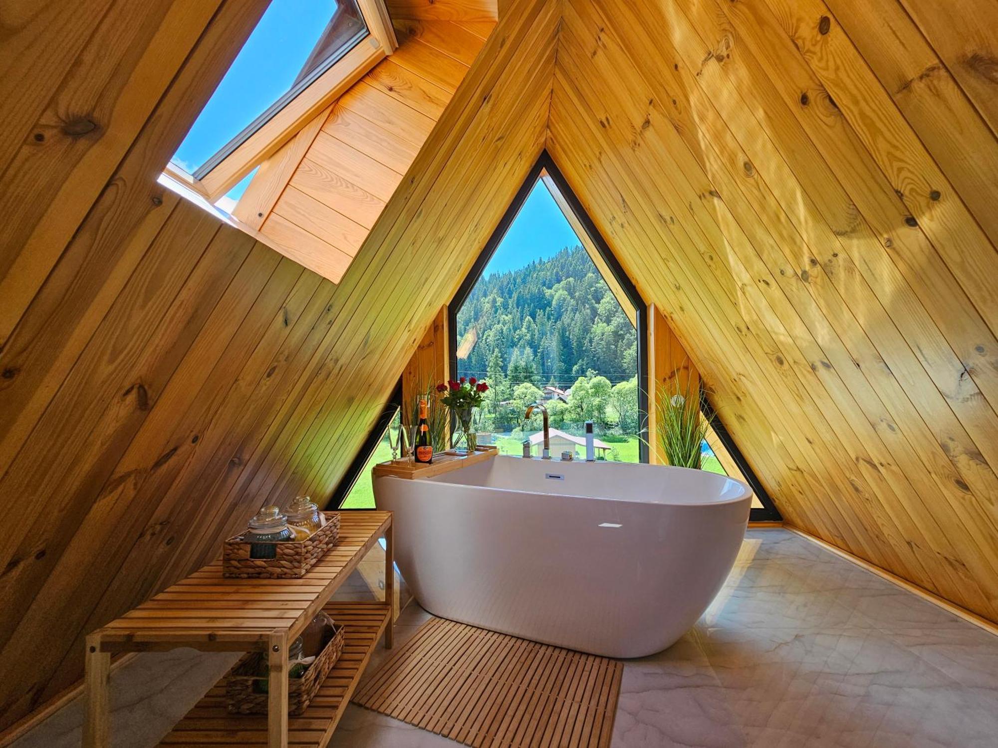 Cabana Cozy Cabin A Frame Topliţa Buitenkant foto
